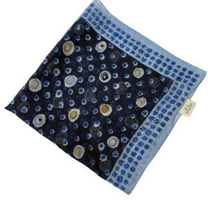 VTG 1980s Made in Italy Floral Handkerchief 20″ x 20″ romantic cottagecore